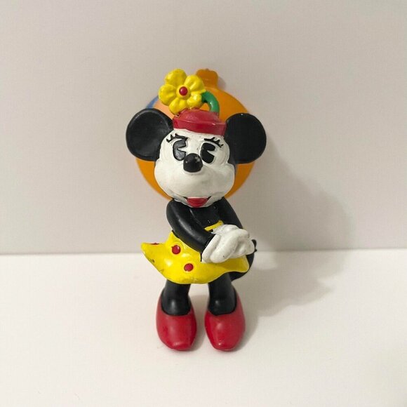 Vtg 1984 Minnie Mouse Bully Suction Cup Figure Disney Toy - Picture 1 of 16